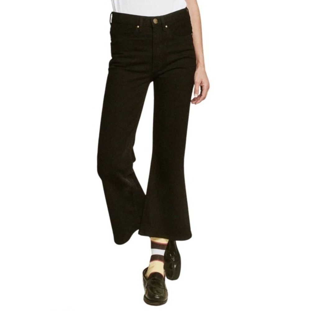NWT The Great Jeans The Kick Bell Jean Color Carbon $325 Women's 24